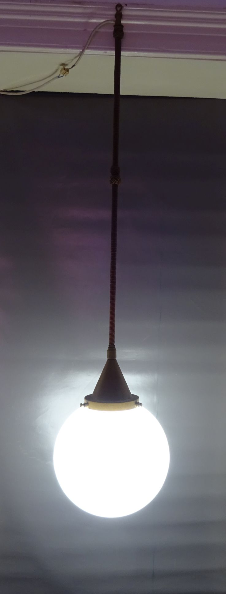 Pendelleuchte Bauhaus alte Kugellampe XL Loft Leuchte E40 Deckenlampe