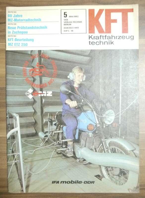 KFT Mail 1982 DDR Zeitschrift 60 Jahre MZ Motorradtechnik MZ ETZ 250
