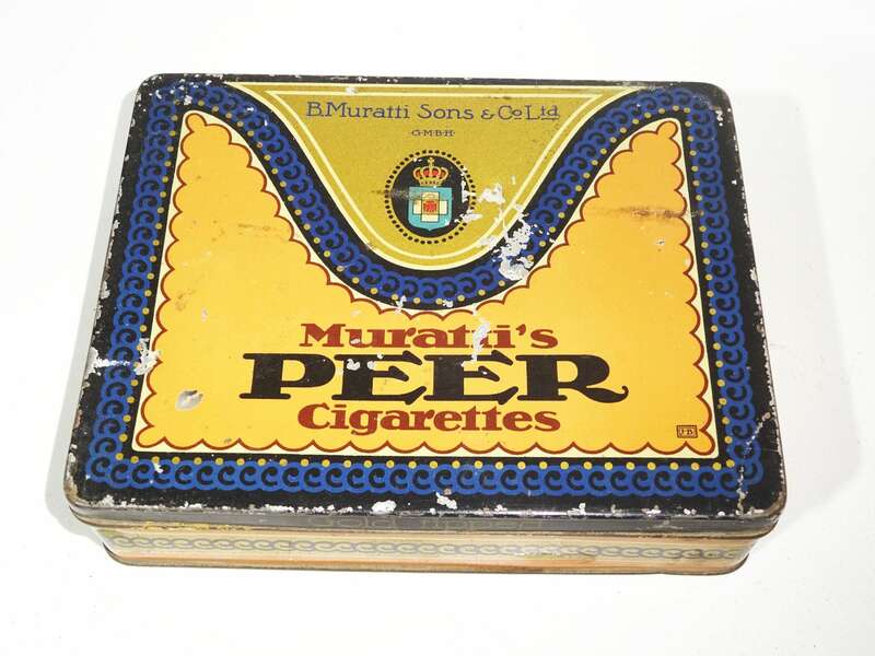 Muratti Peer Cigarettes Zigaretten 100er Blechdose Alt 