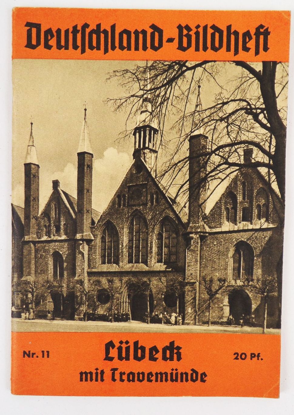 Lübeck mit Travemünde Nr 11 Deutschland Bildheft um 1930