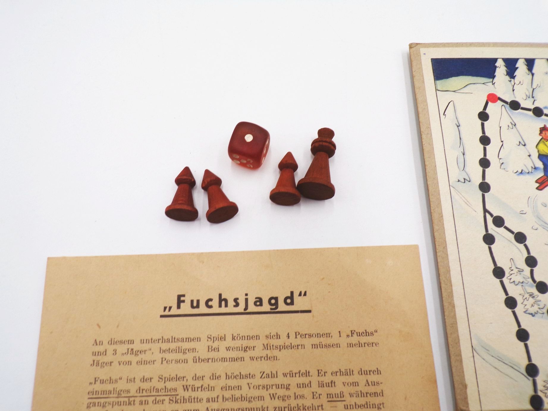 Altes Brettspiel Fuchsjagd 1963 DDR Altes Brettspiel Fuchsjagd 1963 DDR