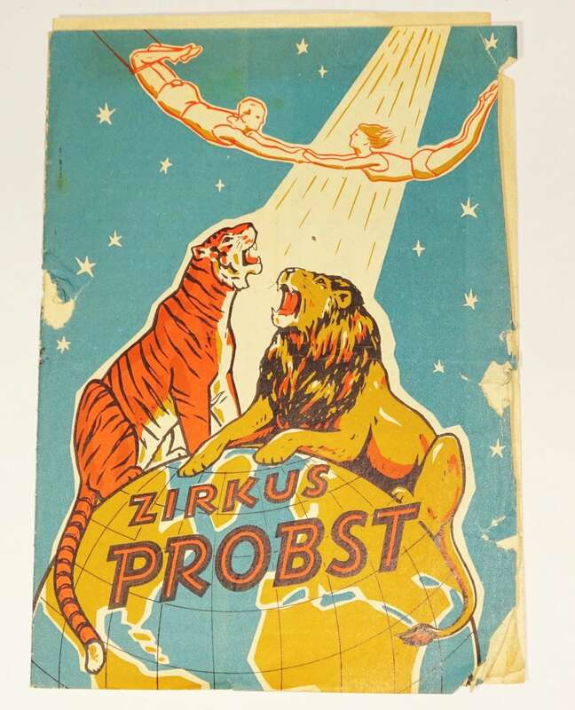Zirkus Probst Prospekt Programm 1962 