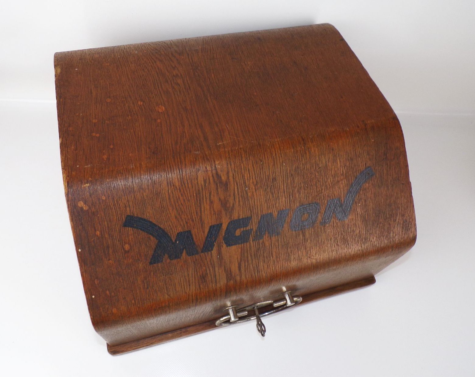 Alte Mignon Schreibmaschine typewriter Holzkoffer Alte Mignon Schreibmaschine typewriter Holzkoffer