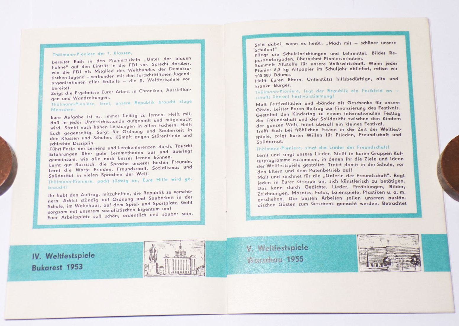 Festivalbuch Weltfestspiele Berlin 1973 