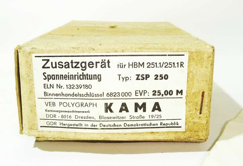 Kama Zusatzgerät ZSP250 Spanneinrichtung  DDR für HBM 251.1 / 251.1R !