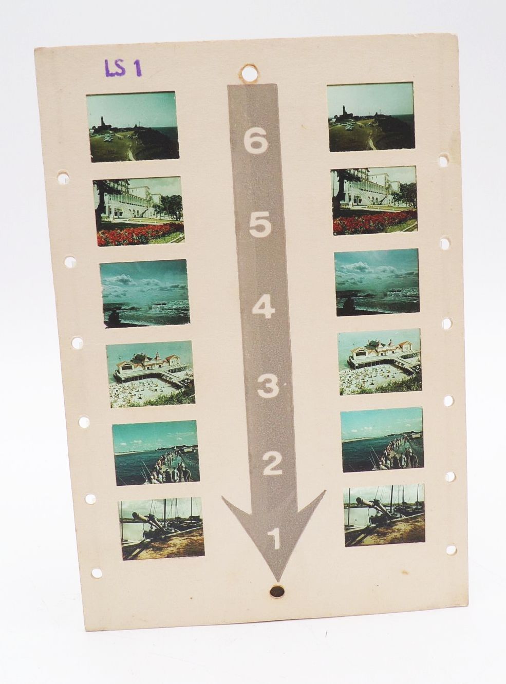 Alter Bildstreifen LS1 Ostsee Seebrücke Leuchtturm DDR 3 D Bildkarte Stereomat 