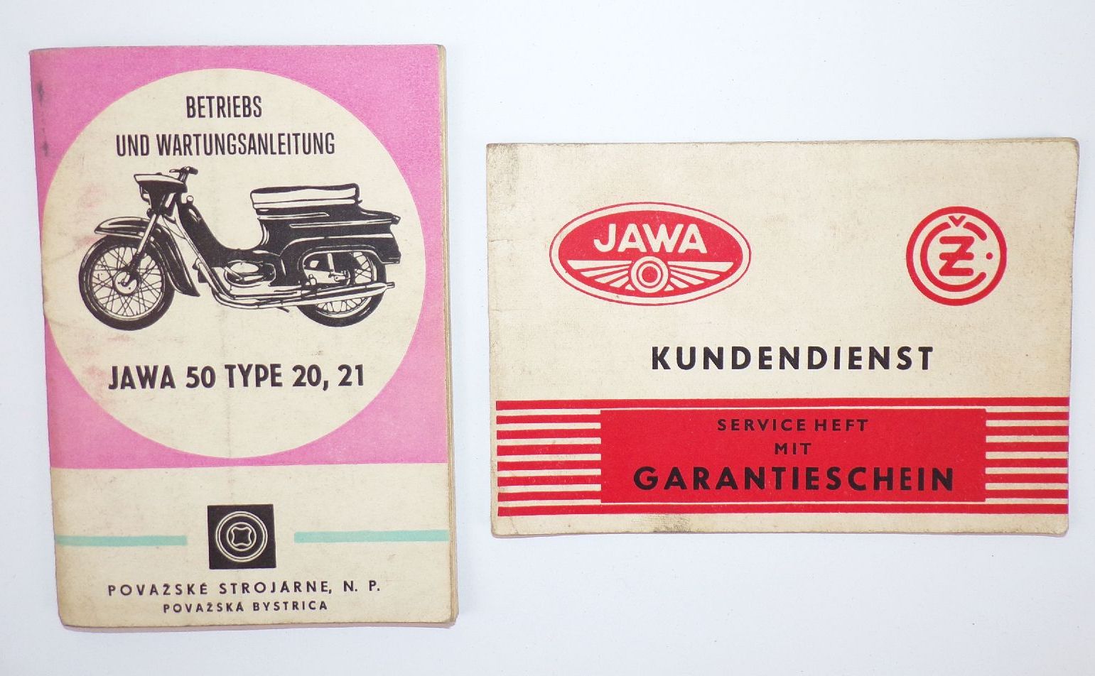 Jawa 50 Type 20 21 Betriebsanleitung Wartungsanleitung Kundendienst