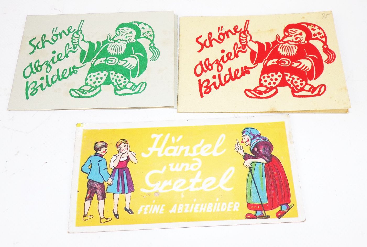 Alte Märchen ABC Abziehbilder Tiere Schiffe Schiebebilder 