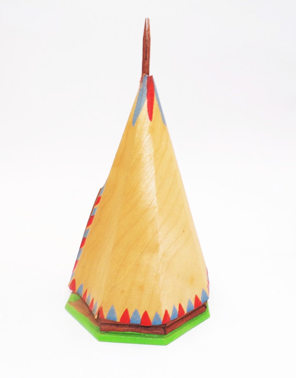 Altes Indianer Tipi Indianerzelt mit Originalkarton DDR Altes Indianer Tipi Indianerzelt mit Originalkarton DDR