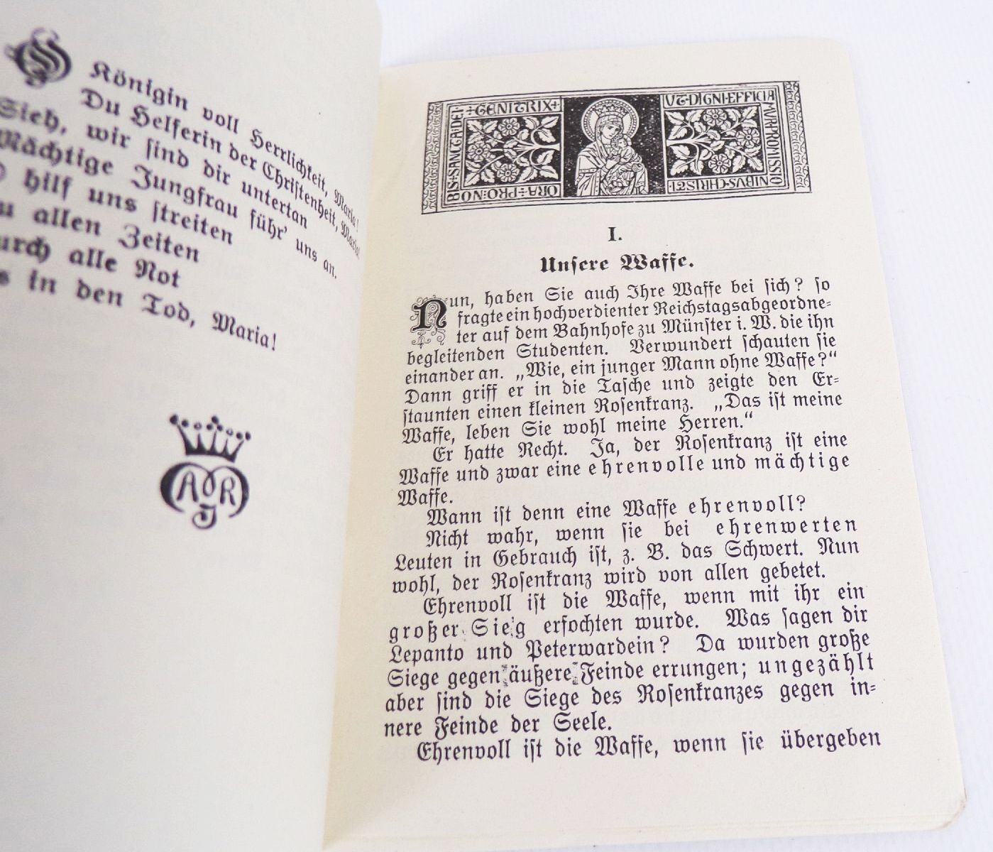 Hirtenworte an Soldaten im Kriege 1 Wk Der Rosenkranz Passionsbrief Religion