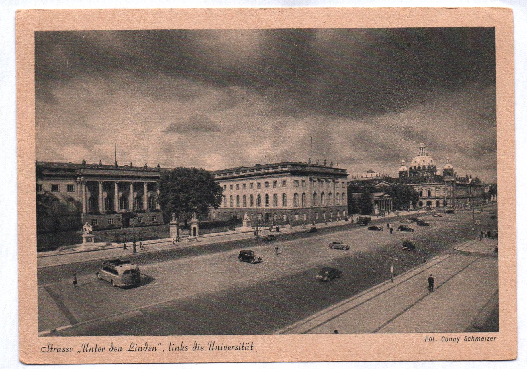 Ak Strasse Unter den Linden links die Universität Reichshauptstadt Berlin