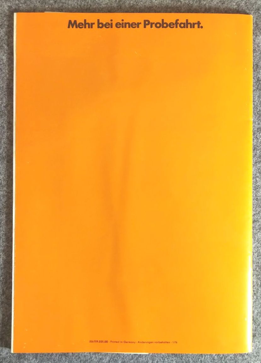 Volkswagen Broschüre Polo VW Auto Werbung 1976 Volkswagen Broschüre Polo VW Auto Werbung 1976