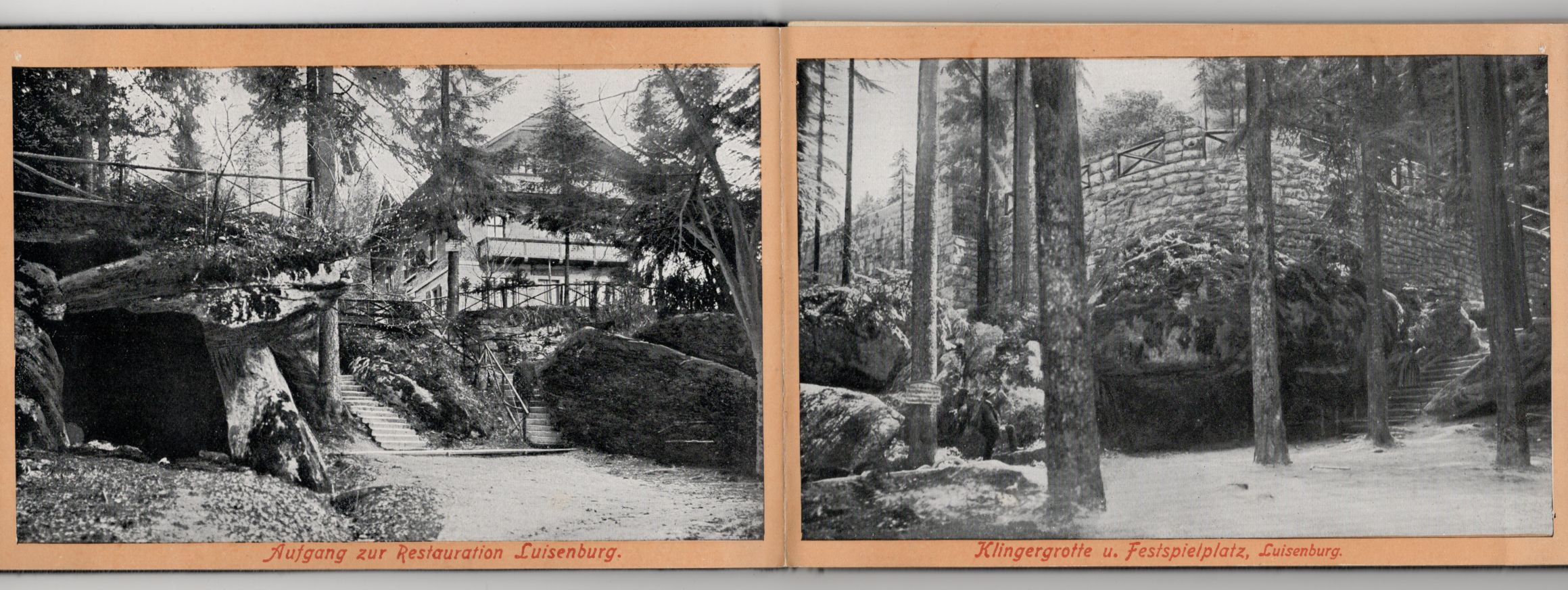 Altes Leporello Luisenburg Fichtelgebirge um 1910