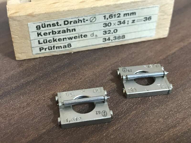 Kurzmessdraht DDR Halter Gewinde Gewindemessdraht Paar 0,577mm bis 2,046mm