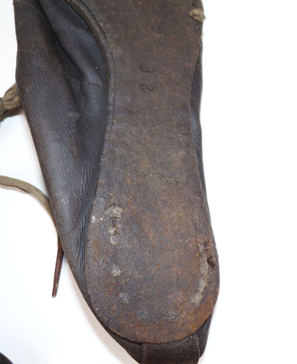 Alte Leder Sprintschuhe Track Spikes Sprint Shoes Sportschuhe 