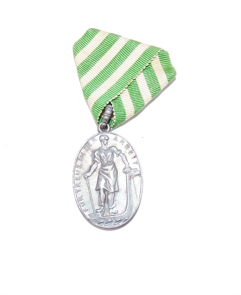 Altes Sachsen Abzeichen Handelskammer Zittau mit Etui Für Treue in der Arbeit 