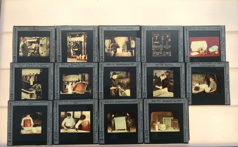 Foto Lehrmaterial Glasdias Länder Lehrmittel Sowjetunion DDR Deutschland Dias