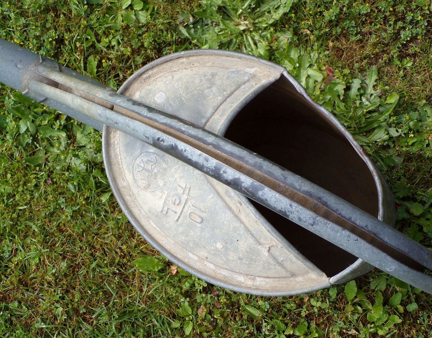 Alte Zinkgießkanne Bat Gießkanne 10 Liter Garten Gartendeko 