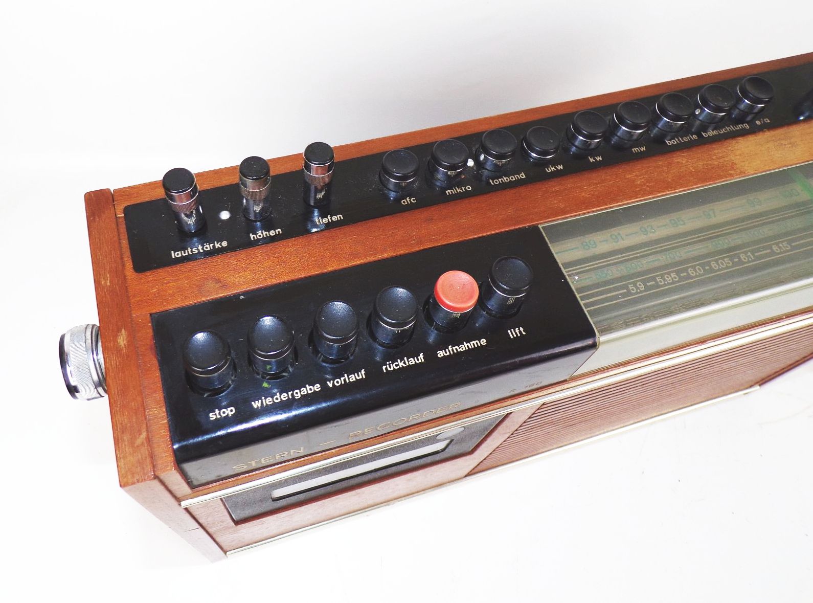 Stern Recorder R160 mit Kassettenrekorder Radio Echtholz 