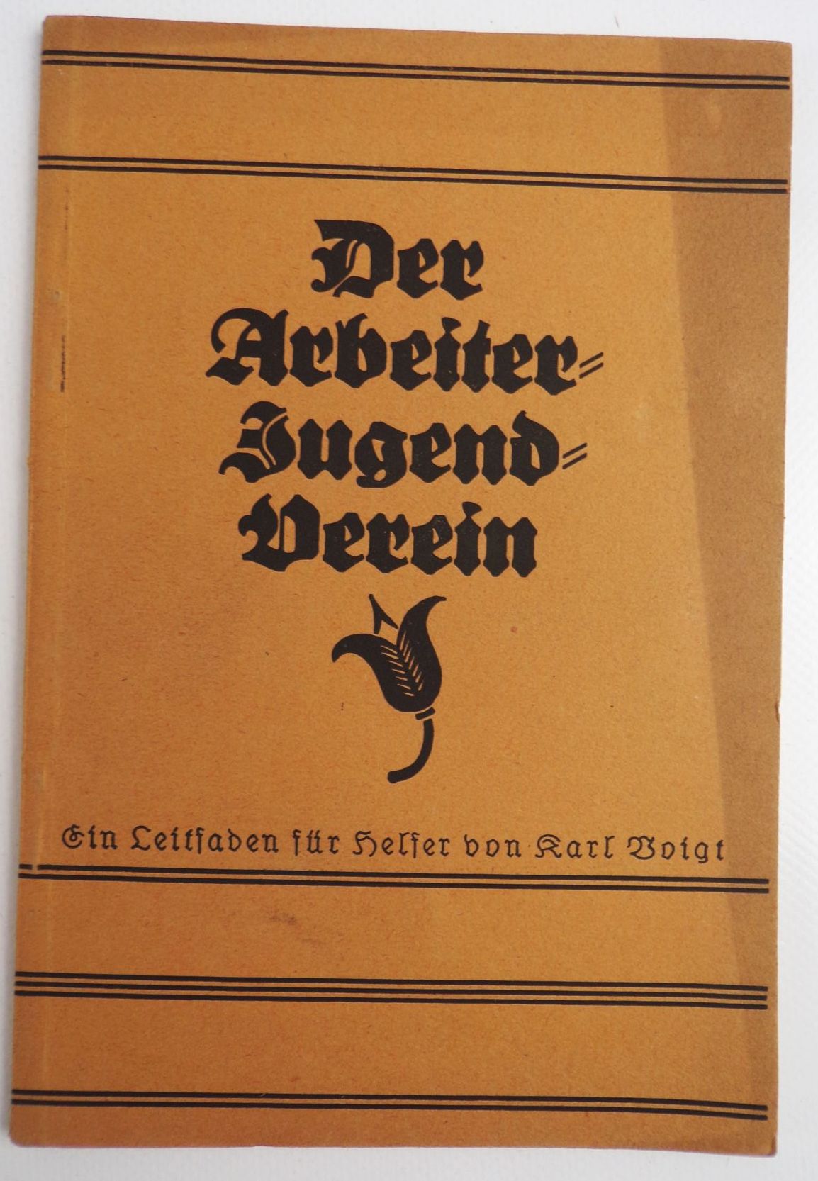 Der Arbeiterjugendverein Ein Leitfaden für Helfer Karl Voigt 1923