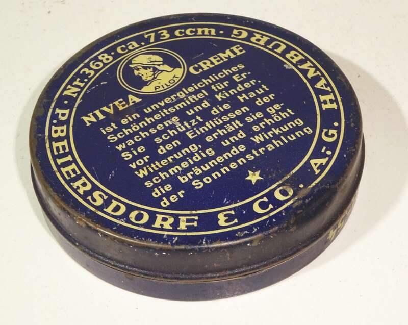 Alte Nivea Creme Blechdose für Haus und Sport Nr 368 vintage
