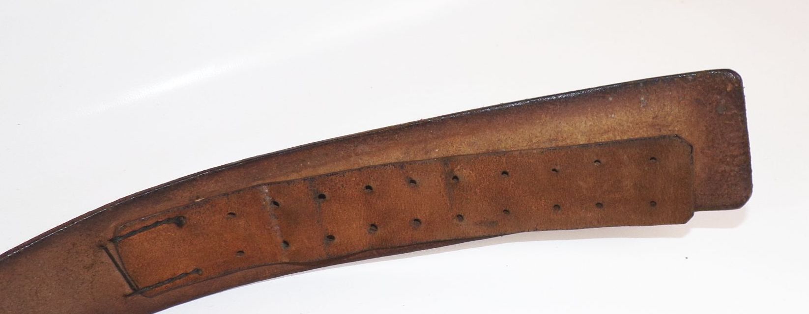 Alter Koppelriemen Ledergürtel Vintage Gürtel 99 cm Schwarz