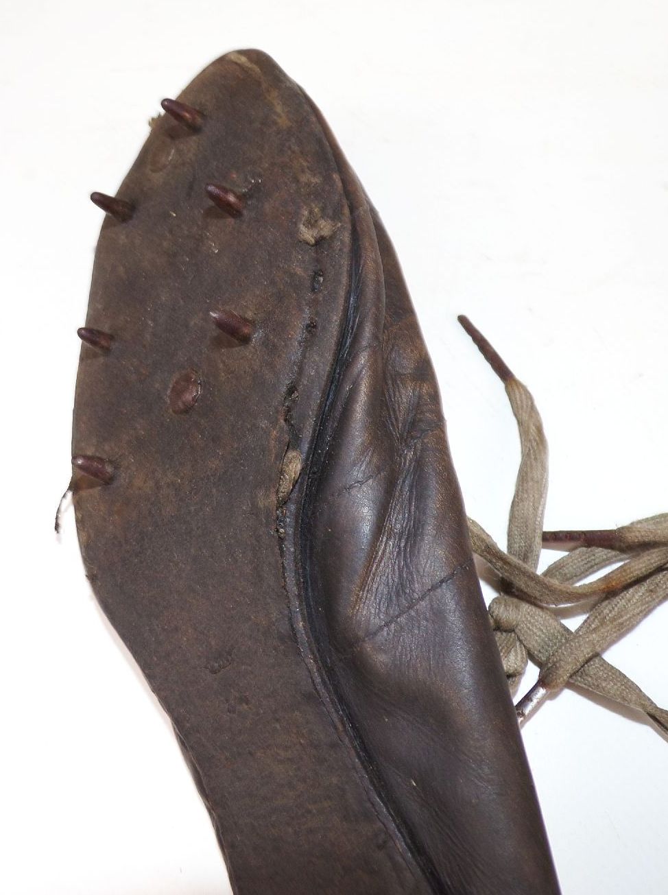 Alte Leder Sprintschuhe Track Spikes Sprint Shoes Sportschuhe 