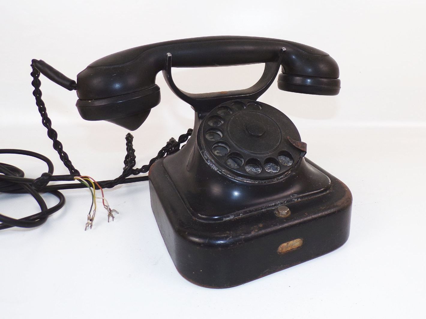 Altes Siemens Halske Telefon Wählscheibe Schwarz DR wohl Reichsbahn 