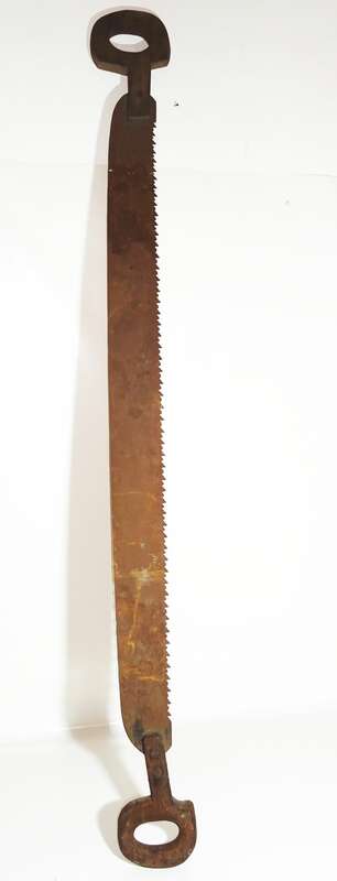 Alte Schrotsäge Hochzeit 152 cm Zweimannsäge Vintage Deko 