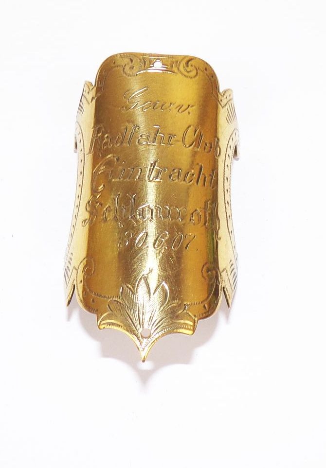 Alter Fahnennagel Radfahrer Club Eintracht Schlauroth Görlitz 1907 
