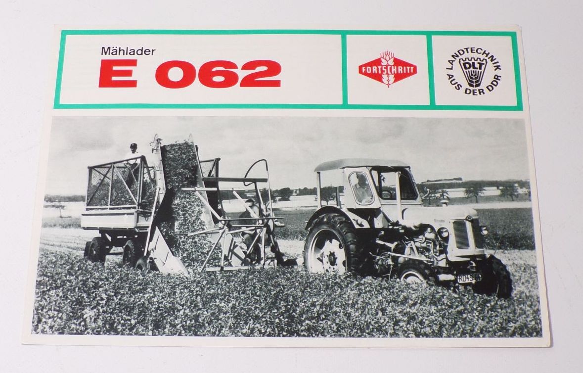 Mählader E062 Fortschritt Prospekt 1971 DDR Landtechnik 