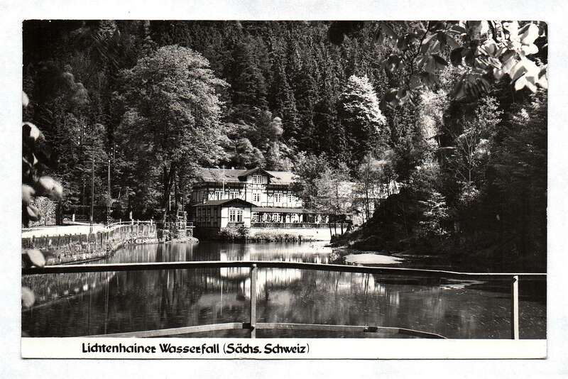 Ak Lichtenhainer Wasserfall Sächsische Schweiz DDR