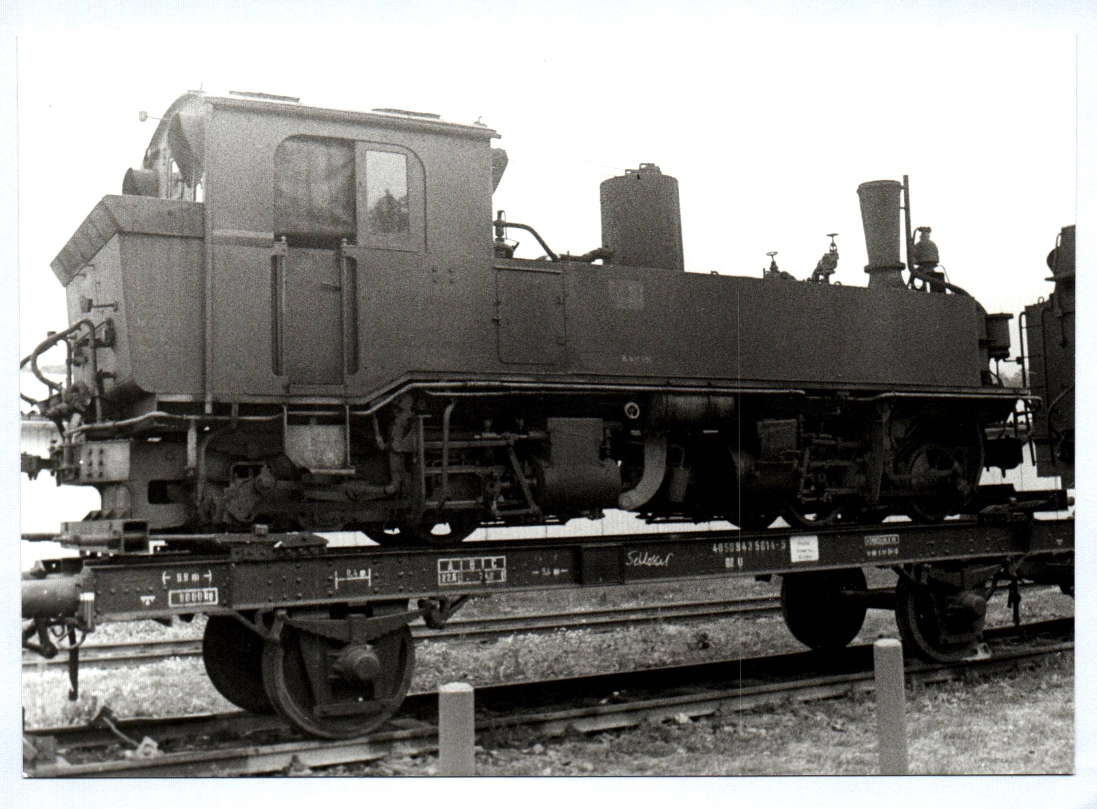 Verladung Dampflok RAW Görlitz Foto Eisenbahn