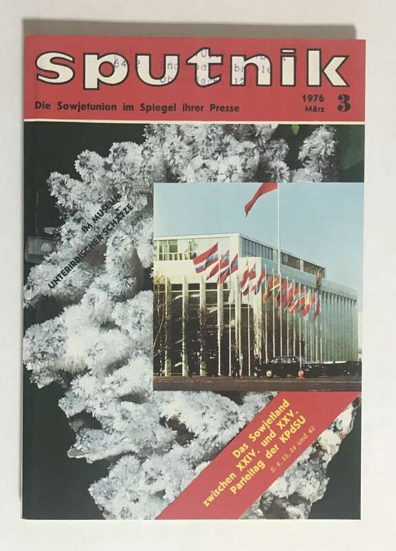 Sputnik Hefte UDSSR Bücher verschiedene Jahrgänge 1971 bis 1976