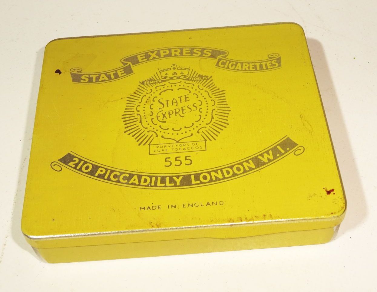 Zigarettendose State Express Cigarettes London England vintage