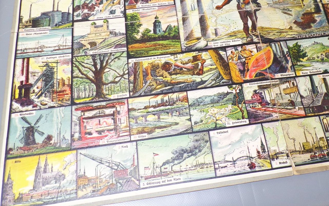 Altes Spielbrett Ruhrgebiet Rhein Jos Scholz Mainz Fritz Gärtner 1910er 1920er