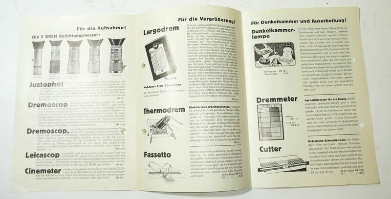 Konvolut Prospekte Werbung Photo - Porst Nürnberg Kamera Zubehör 1930er !
