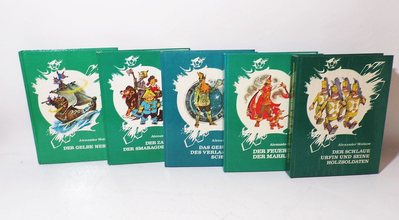 Alexander Wolkow 5 DDR Ausgaben Smaragdenstadt Fantasy Buch
