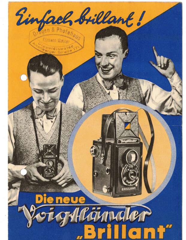 Reklame Prospekt Voigtländer Brillant 1930er Sammler Vintage Print !