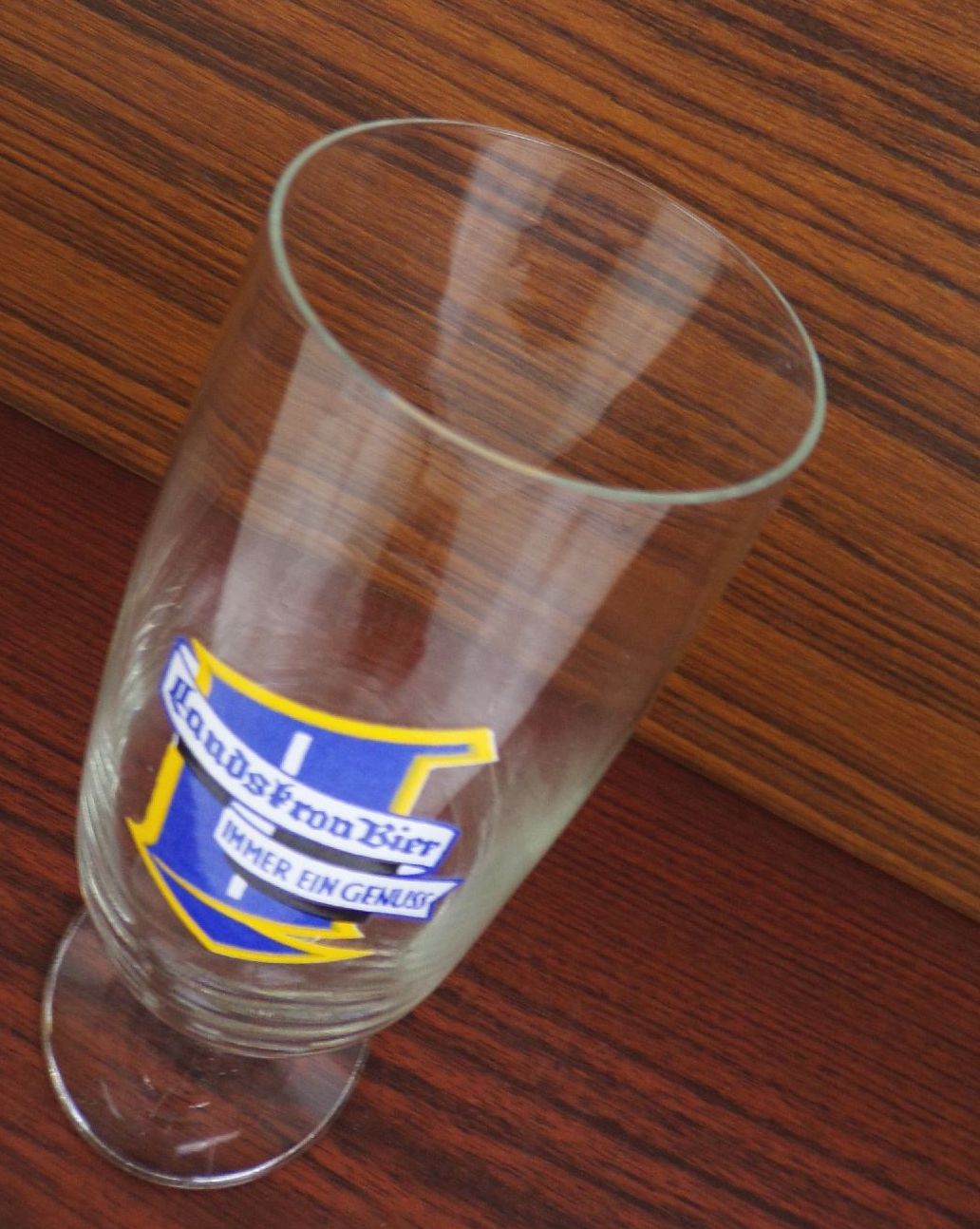 Altes Bierglas Landskron Görlitz Immer ein Genuss Biertulpe Altes Bierglas Landskron Görlitz Immer ein Genuss Biertulpe