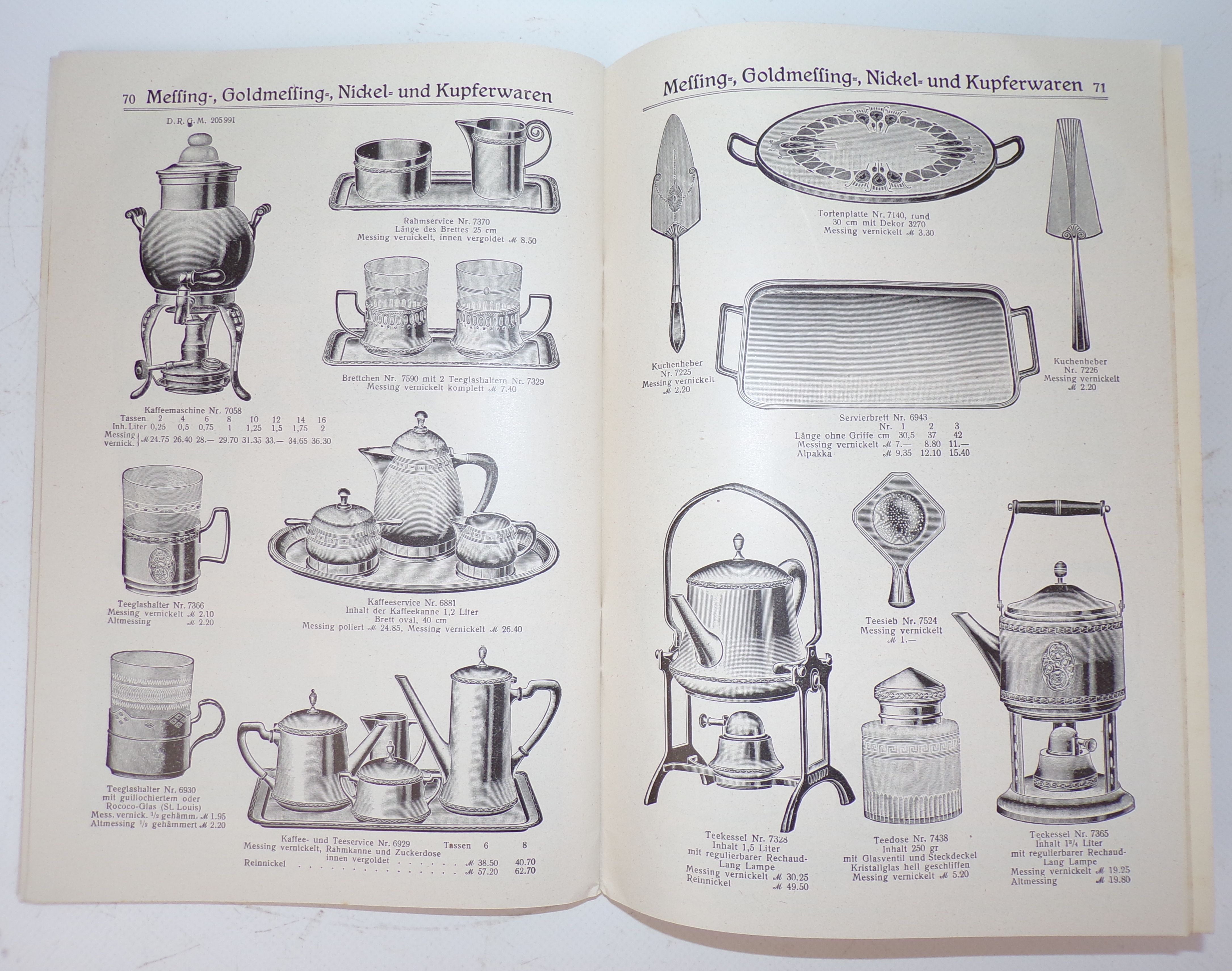 WMF Katalog Niederlage München Württembergische Metallwarenfabrik Geislingen