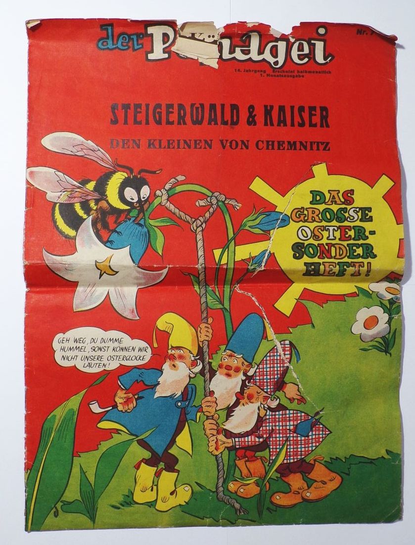 Der Papagei Nr 7  Chemnitz 14 Jhg Familie Pieps Lutz und Erwin Comic
