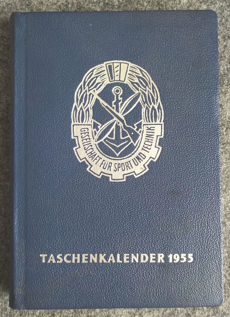 Taschenkalender 1955 Gesellschaft für Sport und Technik DDR Taschenkalender 1955 Gesellschaft für Sport und Technik DDR