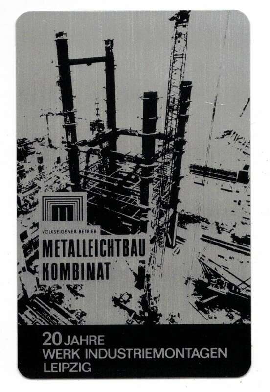 DDR Taschenkalender 20 Jahre Werk Industriemontagen Leipzig 1985