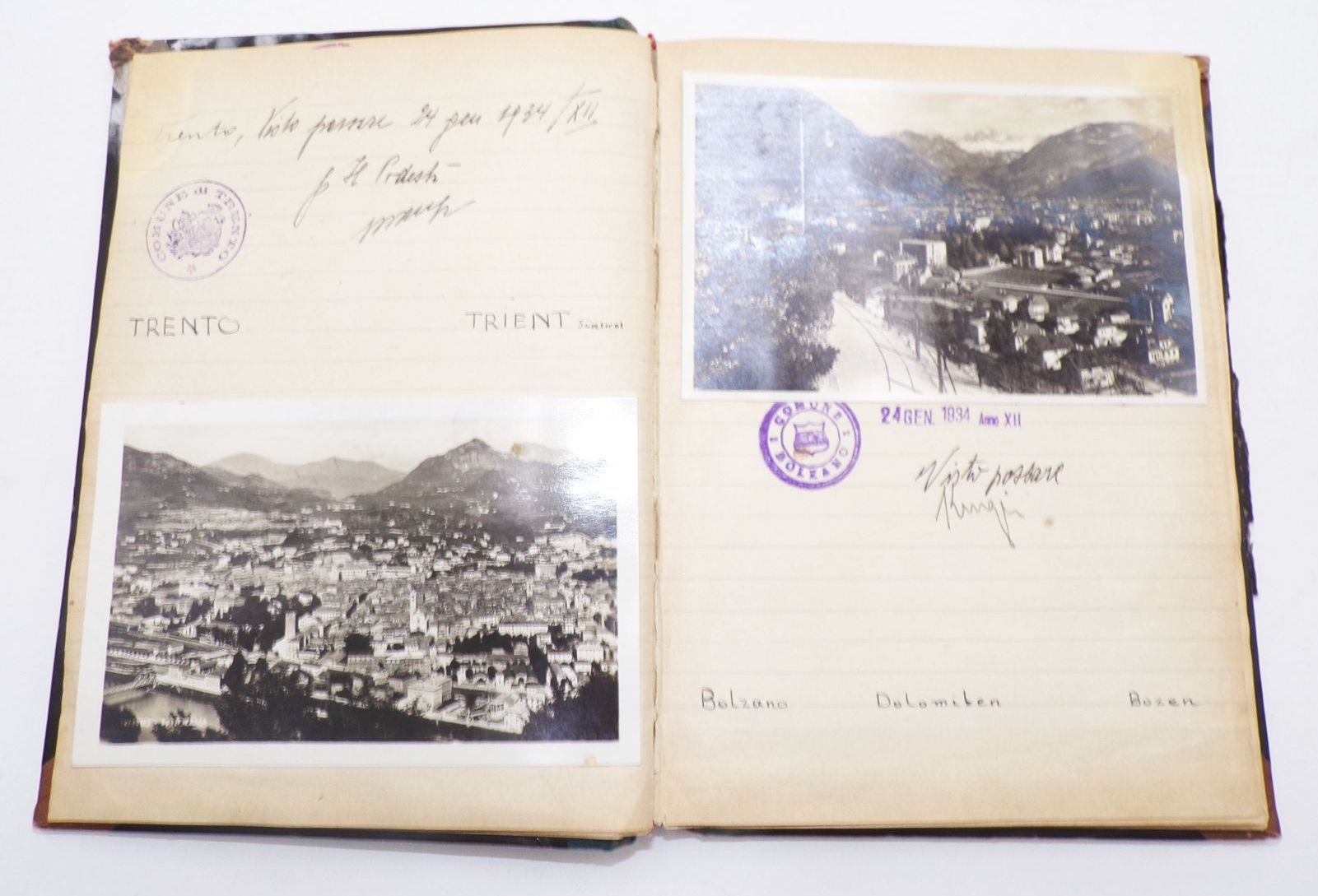 Reisetagebuch Italien 1933 Drittes Reich handgeschrieben mit Postkarten Fotos und Ausschnitten Reisetagebuch Italien 1933 Drittes Reich handgeschrieben mit Postkarten Fotos und Ausschnitten