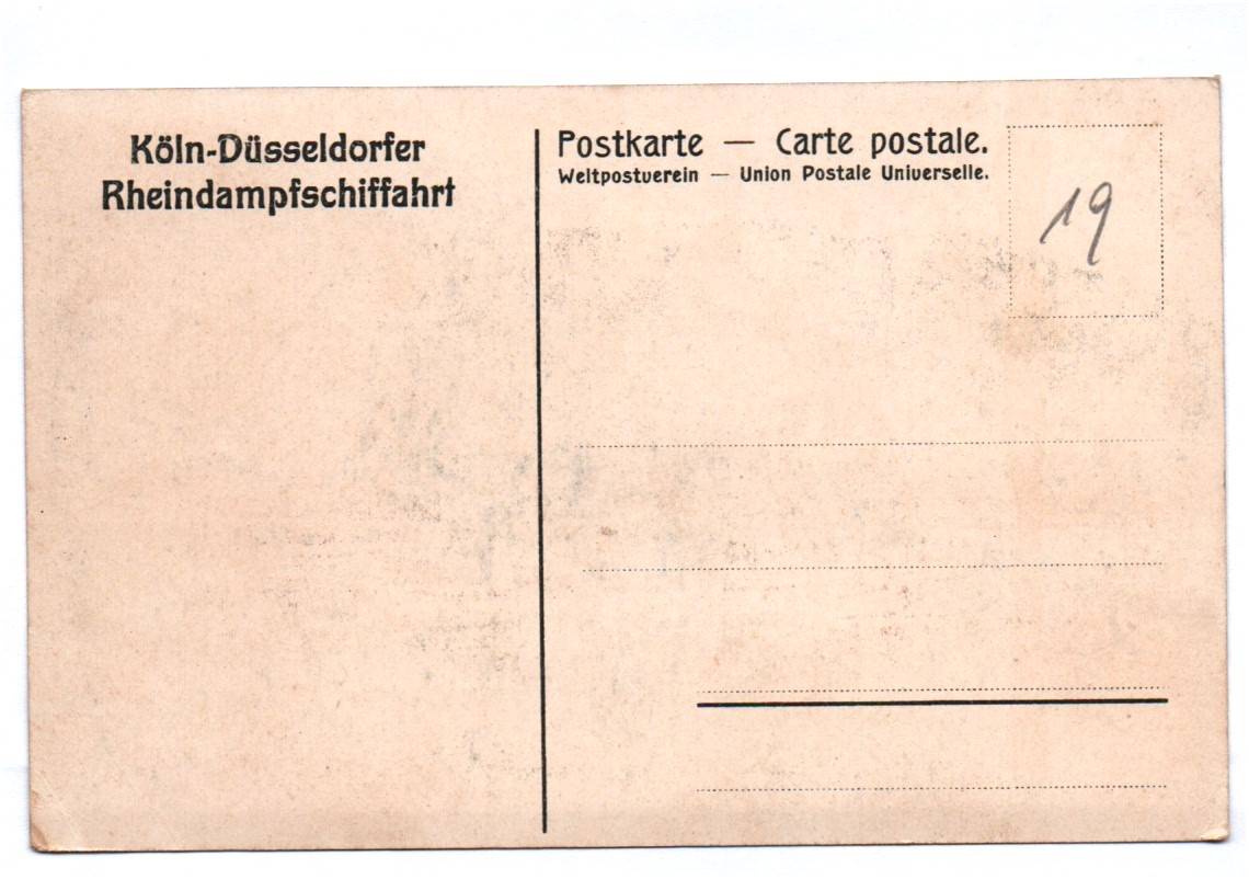 Künstler Ak Köln Düsseldorf Rheindampfschifffahrt um 1910 Raddampfer
