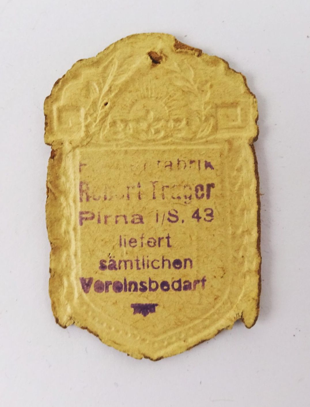 Abzeichen 25 jähriges Fahnen Jubiläum Kleinhennersdorf 1921 Pappe Abzeichen 25 jähriges Fahnen Jubiläum Kleinhennersdorf 1921 Pappe