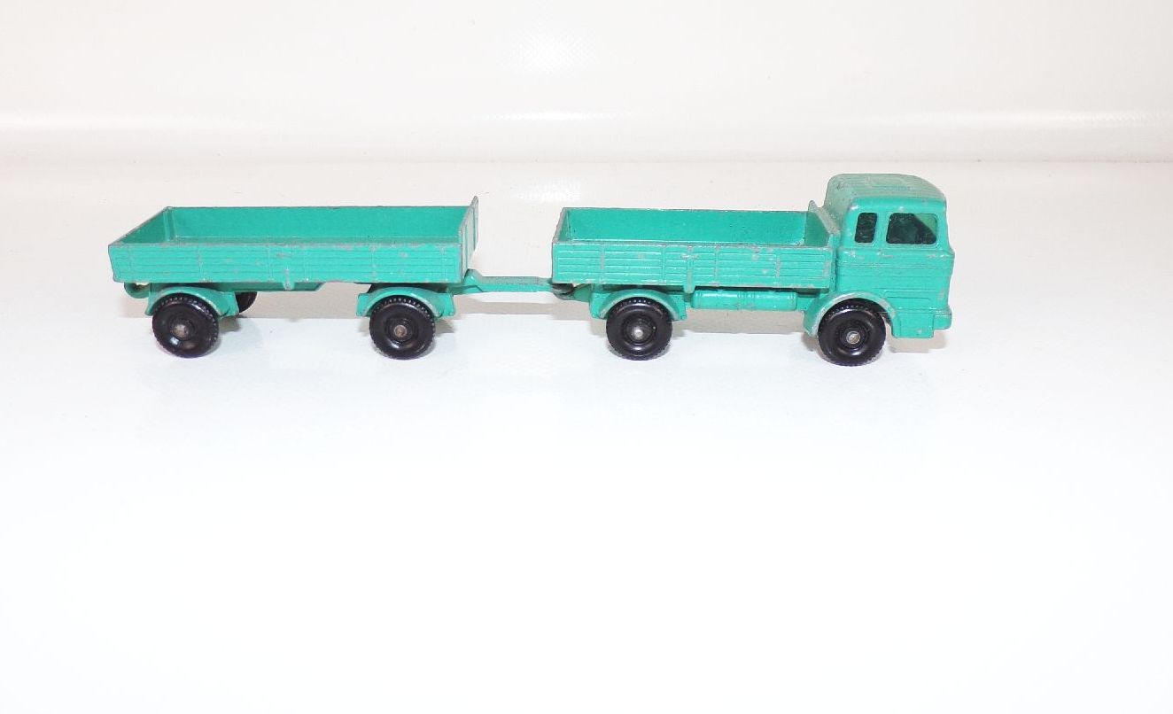 Modellauto Lesney Mercedes Trailer LKW Matchbox Series No 2 Modellauto Lesney Mercedes Trailer LKW Matchbox Series No 2