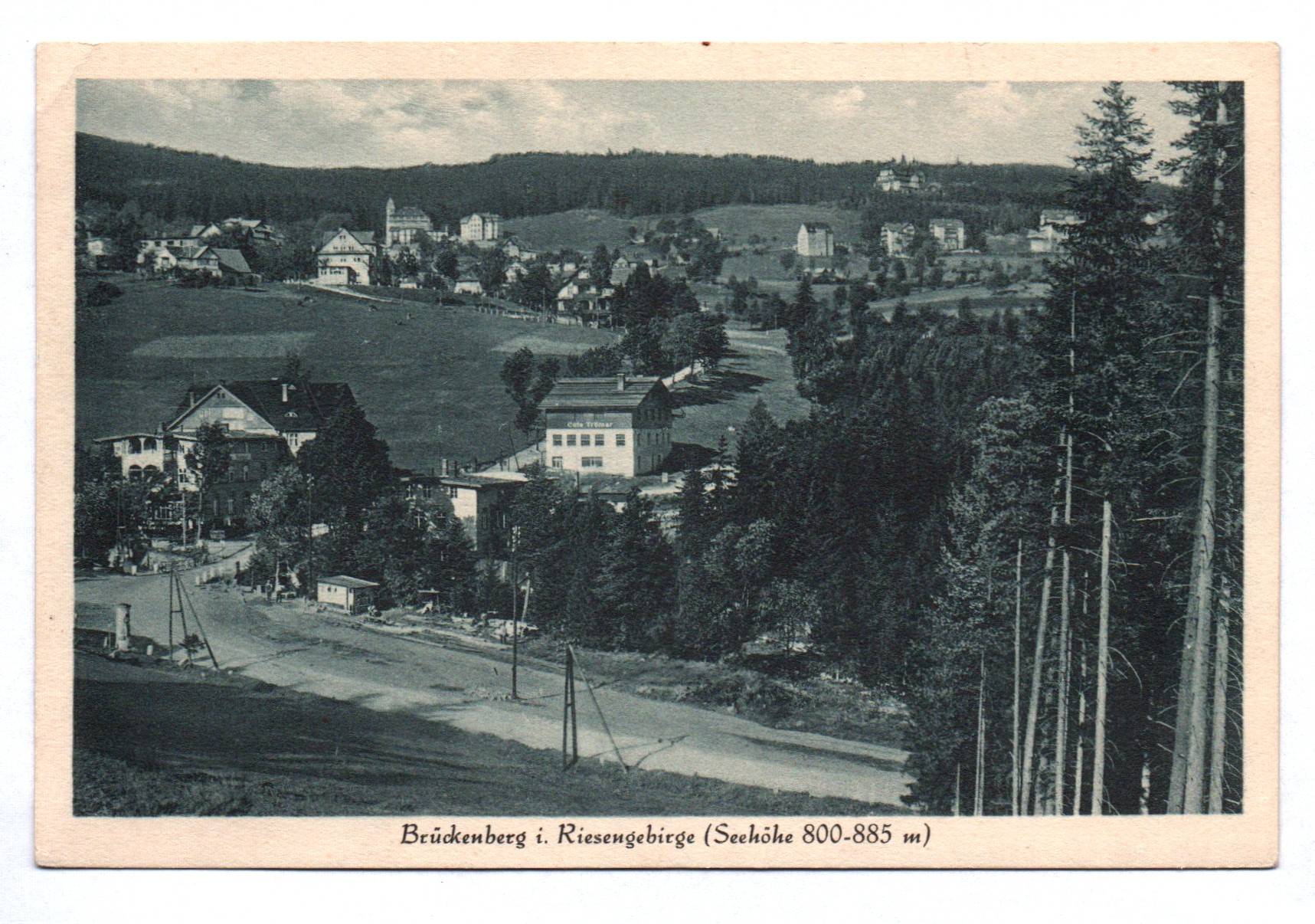 Ak Brückenberg im Riesengebirge Schlesien Polen 