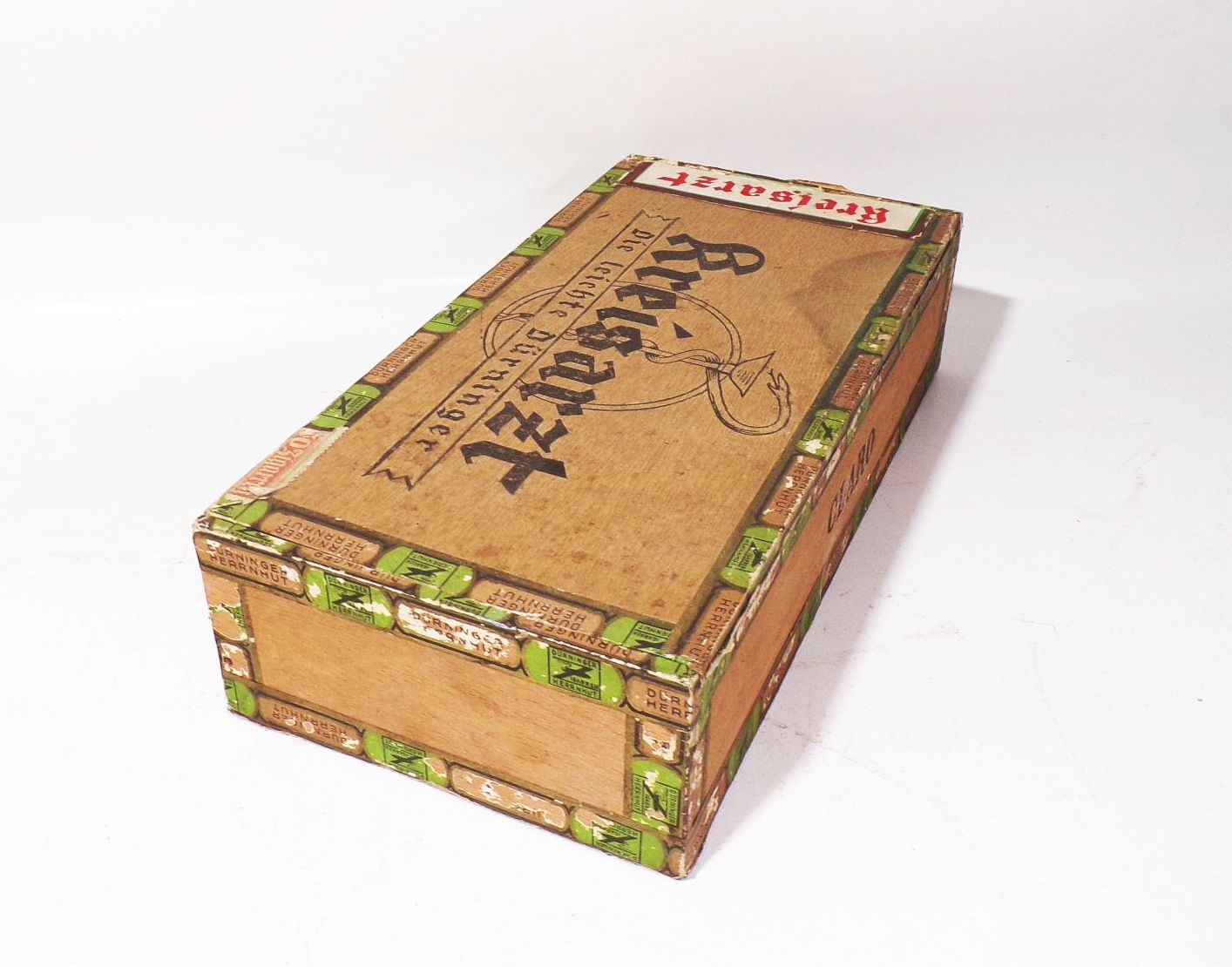 Alte Zigarrenkiste Kreisarzt Dürninger Herrnhut 1930er Sammler Deko